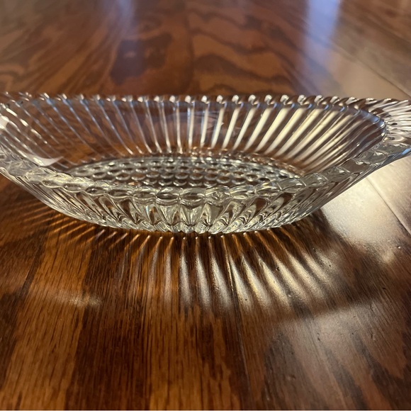 Vintage National Glass Clear Jeannette 9” Gondola Sundae Dessert Dishes Set Of 5 - Picture 4 of 10